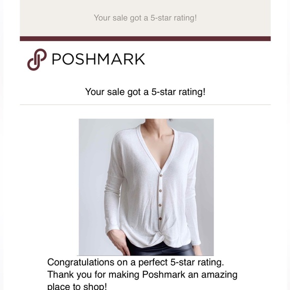 WHITE LONG SLEEVES V NECK TOP - Picture 3 of 8